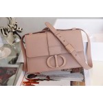 Montaigne palm print cow leather flap bag